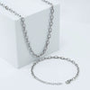 Wholesale Stainless Steel And Titanium Steel Cross Chain Jewelry With Embossed Design And Electroplating Treatment