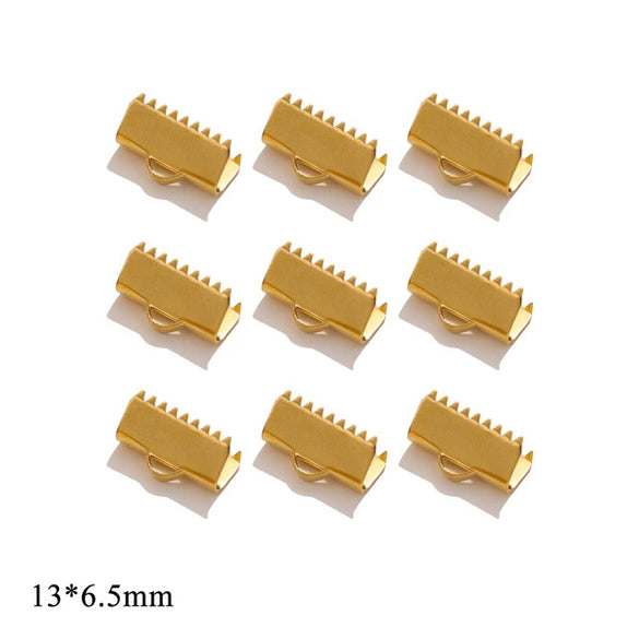 Wholesale Stainless Steel And Titanium Steel Diy Jewelry Bracelet And Necklace Connector Accessories With Curly Bead Buckle Tip And Electroplating Treatment