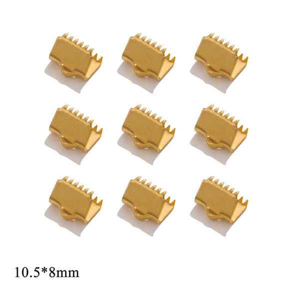 Wholesale Stainless Steel And Titanium Steel Diy Jewelry Bracelet And Necklace Connector Accessories With Curly Bead Buckle Tip And Electroplating Treatment