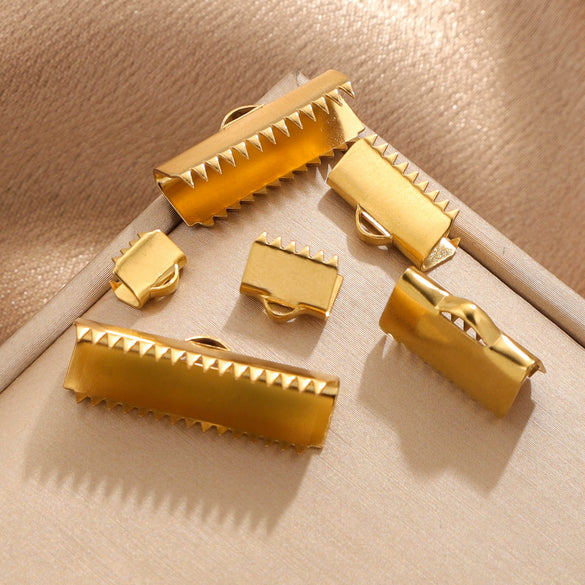 Wholesale Stainless Steel And Titanium Steel Diy Jewelry Bracelet And Necklace Connector Accessories With Curly Bead Buckle Tip And Electroplating Treatment