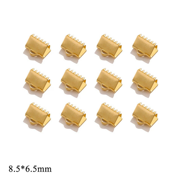 Wholesale Stainless Steel And Titanium Steel Diy Jewelry Bracelet And Necklace Connector Accessories With Curly Bead Buckle Tip And Electroplating Treatment