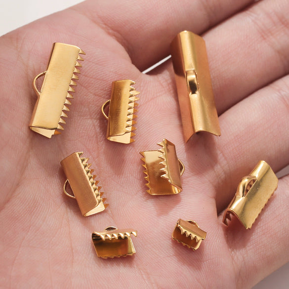 Wholesale Stainless Steel And Titanium Steel Diy Jewelry Bracelet And Necklace Connector Accessories With Curly Bead Buckle Tip And Electroplating Treatment