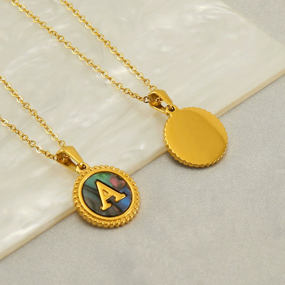 Wholesale Stainless Steel And Titanium Steel Fashion Letter Clavicle Chain Necklace For Women With Electroplating