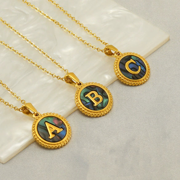 Wholesale Stainless Steel And Titanium Steel Fashion Letter Clavicle Chain Necklace For Women With Electroplating