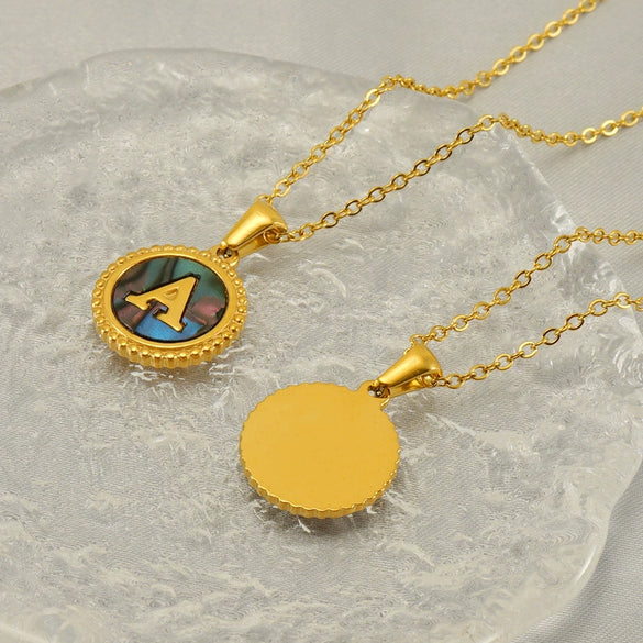 Wholesale Stainless Steel And Titanium Steel Fashion Letter Clavicle Chain Necklace For Women With Electroplating