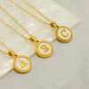 Wholesale Stainless Steel And Titanium Steel Fashion Necklace With Letter Pattern And Cross Chain Style Electroplated