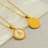 Wholesale Stainless Steel And Titanium Steel Fashion Necklace With Letter Pattern And Cross Chain Style Electroplated