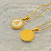 Wholesale Stainless Steel And Titanium Steel Fashion Necklace With Letter Pattern And Cross Chain Style Electroplated