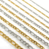 Wholesale 316L Stainless Steel And 316L Stainless Steel Figaro Nk Chain Necklace With Geometric Style For Men