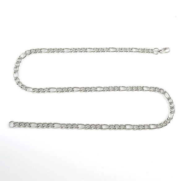 Wholesale 316L Stainless Steel And 316L Stainless Steel Figaro Nk Chain Necklace With Geometric Style For Men