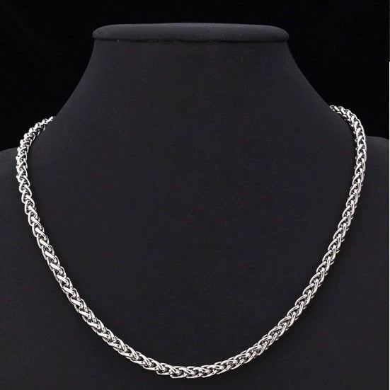 Wholesale Stainless Steel And Titanium Steel Flower Basket Chain Necklace With Plant Flower Style And Electrolysis Treatment For Unisex Diy Accessories