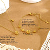 Wholesale Stainless Steel And Titanium Steel Flower Jewelry Set For Women With Electroplating And O Word Chain Design