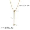 Wholesale Stainless Steel And Titanium Steel Flower Pendant Necklace With Electroplating And Diamondembedded Design