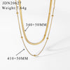 Wholesale Stainless Steel And Titanium Steel Geometric Collar Necklace With Electroplating For Women