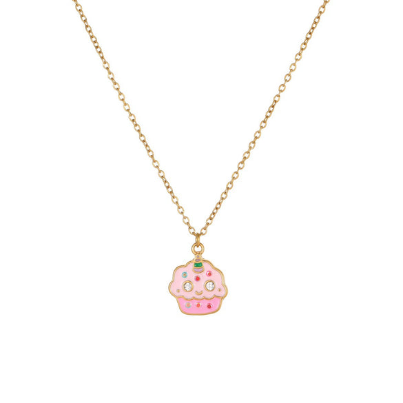 Wholesale Stainless Steel And Titanium Steel Geometric Heart Drop Bell Pattern Electroplated Jewelry Set For Girls Including Necklace And Earrings