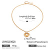 Wholesale Stainless Steel And Titanium Steel Geometric Heart Hollow Pendant Regular Chain Necklace With Electroplating For Women