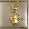 Wholesale Stainless Steel And Titanium Steel Geometric Heart Pendant Necklace With Rectangular Chain 18K Gold Plated Hiphop Allmatch Women's Accessories