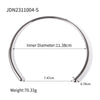 Wholesale Stainless Steel And Titanium Steel Geometric Joker Jewelry Simple Smooth Collar Style