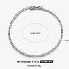 Wholesale Stainless Steel And Titanium Steel Geometric Keel Chain Necklace With Electroplating Treatment