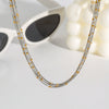 Wholesale Stainless Steel And Titanium Steel Geometric Multi Layer Necklace For Women