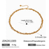 Wholesale Stainless Steel And Titanium Steel Geometric Multilayer Stacked Clavicle Necklace For Women With Electroplating