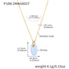 Wholesale 316L Stainless Steel And 316L Stainless Steel Geometric Oval Pendant Necklace With Electroplating For Women Light Luxury Style