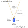 Wholesale 316L Stainless Steel And 316L Stainless Steel Geometric Oval Pendant Necklace With Electroplating For Women Light Luxury Style