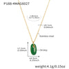 Wholesale 316L Stainless Steel And 316L Stainless Steel Geometric Oval Pendant Necklace With Electroplating For Women Light Luxury Style