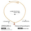 Wholesale Stainless Steel And Titanium Steel Geometric Pattern Electroplated Clavicle Necklace For Women