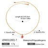 Wholesale Stainless Steel And Titanium Steel Geometric Pattern Electroplated Clavicle Necklace For Women