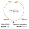 Wholesale Stainless Steel And Titanium Steel Geometric Pattern Electroplated Clavicle Necklace For Women