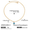 Wholesale Stainless Steel And Titanium Steel Geometric Pattern Electroplated Clavicle Necklace For Women