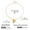 Wholesale Stainless Steel And Titanium Steel Geometric Pendant Necklace With Electroplating Treatment