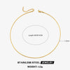 Wholesale Stainless Steel And Titanium Steel Geometric Round Bone Chain Necklace With Electroplating For Women