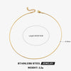 Wholesale Stainless Steel And Titanium Steel Geometric Round Bone Chain Necklace With Electroplating For Women