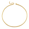 Wholesale Stainless Steel And Titanium Steel Geometric Round Bone Chain Necklace With Electroplating For Women