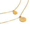 Wholesale Stainless Steel And Titanium Steel Geometric Star Pendant Necklace For Women With Electroplating