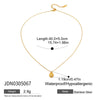 Wholesale Stainless Steel And Titanium Steel Geometric Star Pendant Necklace For Women With Electroplating