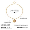 Wholesale Stainless Steel And Titanium Steel Geometric Star Pendant Necklace For Women With Electroplating
