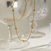 Wholesale Stainless Steel And Titanium Steel Geometric Style Chain Necklace For Women