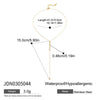 Wholesale Stainless Steel And Titanium Steel Geometric Y Shaped Chain Long Necklace For Women With Electroplating Design