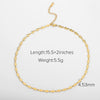 Wholesale Stainless Steel And Titanium Steel Gold Necklace With Geometric Style Cuban Clavicle Chain Electroplated