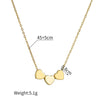 Wholesale Stainless Steel And Titanium Steel Heart Shape Pendant Ochain Necklace For Women Electroplated Simple Style