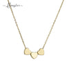 Wholesale Stainless Steel And Titanium Steel Heart Shape Pendant Ochain Necklace For Women Electroplated Simple Style