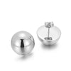 Wholesale Stainless Steel And Titanium Steel Hemisphere Hollow Electroplated Earrings For Women Minimalist Style