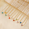 Wholesale Stainless Steel And Titanium Steel Hip Hop Claw Necklace With Geometric Zircon Inlay And Electroplating For Women