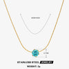 Wholesale Stainless Steel And Titanium Steel Hip Hop Claw Necklace With Geometric Zircon Inlay And Electroplating For Women