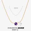 Wholesale Stainless Steel And Titanium Steel Hip Hop Claw Necklace With Geometric Zircon Inlay And Electroplating For Women