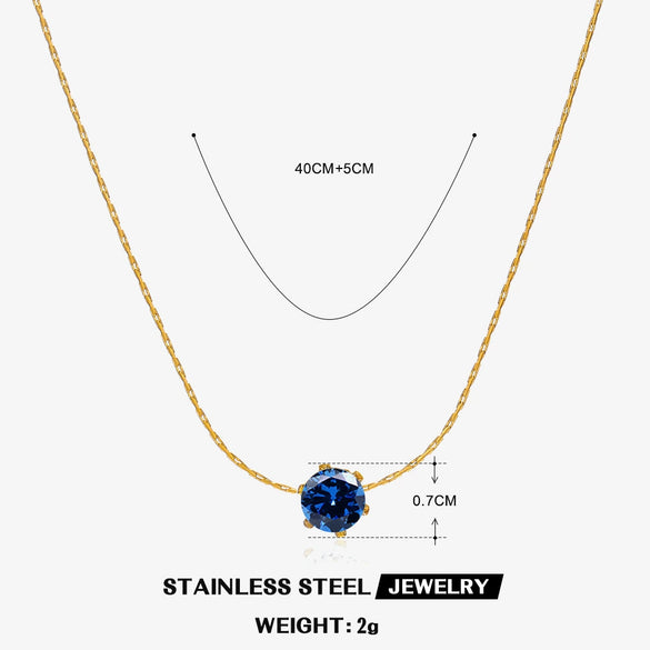 Wholesale Stainless Steel And Titanium Steel Hip Hop Claw Necklace With Geometric Zircon Inlay And Electroplating For Women