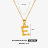 Wholesale Stainless Steel And Titanium Steel Ins Style Letter Pendant Necklace With Electroplating And Cross Chain For Women